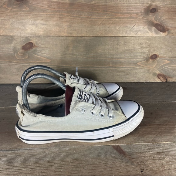 Converse all star chuck Taylor shoreline Women size 7 shoes gray slip on sneaker - Picture 2 of 8